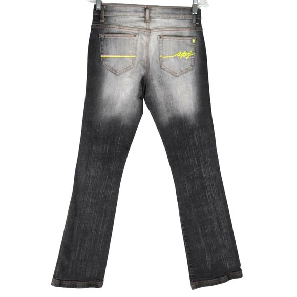 Southpole Jeans Size 9 Black Gray Fade Stretch Denim - Picture 4 of 14